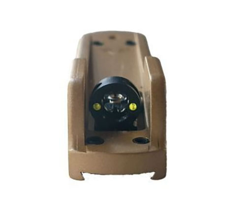 Förbättra din skjutnoggrannhet med vår hållbara brass peep sight, perfekt för .22 lever-action gevär med fiberoptisk öppning för snabb måltagning.